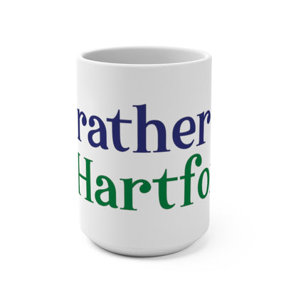 I’d rather be in Hartford Mug 15oz   Proceeds of this collection go to help build Finding Connecticut’s website and brand. • Free USA shipping.   Click here to go to our home page 

I'd rather be in hartford // hartford connecticut mug// finding connecticut