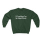 I’d rather be in Hartford Unisex Heavy Blend Crewneck Sweatshirt  Proceeds of this collection go to help build Finding Connecticut’s website and brand. • Free USA shipping.   Click here to go to our home page 

I'd rather be in hartford // hartford ct sweatshirt // finding conencticut