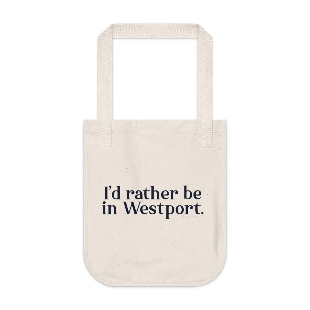 I'd rather be in westport tote bag // westport connecticut gifts and merch // finding connecticut 