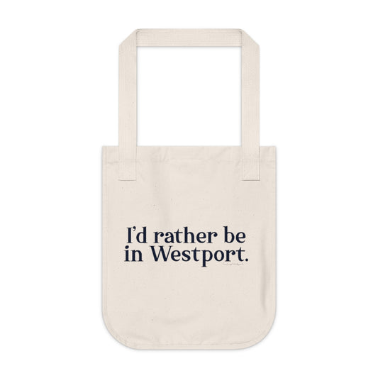 I'd rather be in westport tote bag // westport connecticut gifts and merch // finding connecticut 