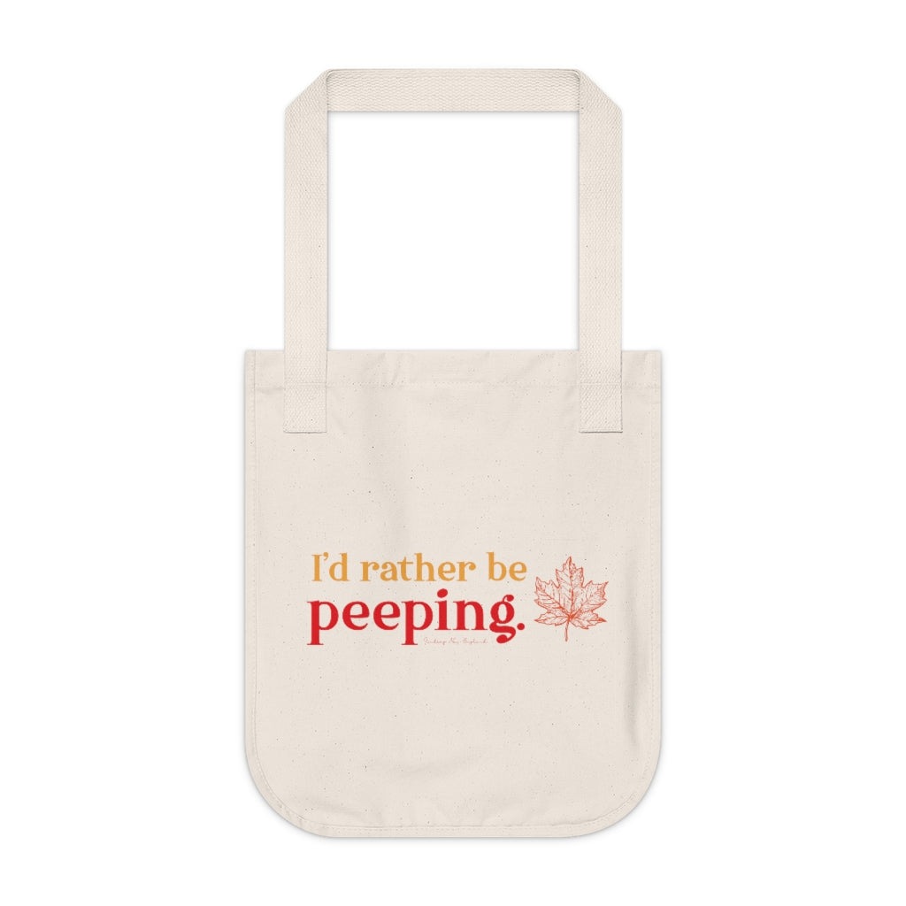 I'd rather be peeping tote bag // maine gifts and merch // finding connecticut 