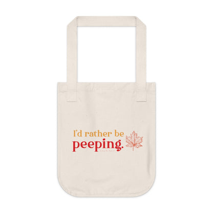 I'd rather be peeping tote bag // maine gifts and merch // finding connecticut 