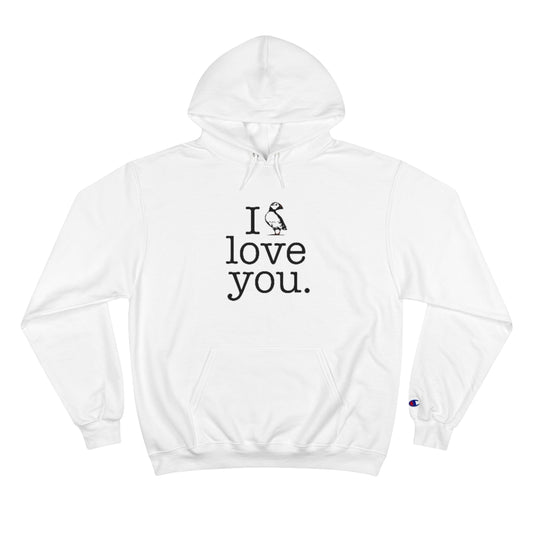 I puffin love you hooded sweatshirt hoodie. puffin hoodie sweatshirt
