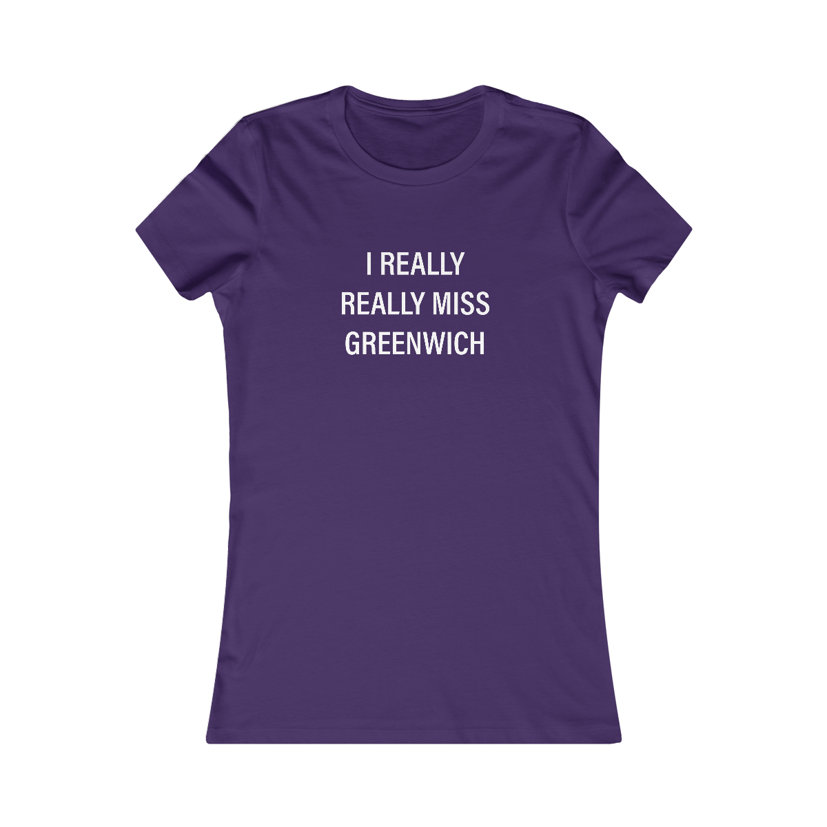 I really really miss greenwich // greenwich ct womens t shirt // finding connecticut 
