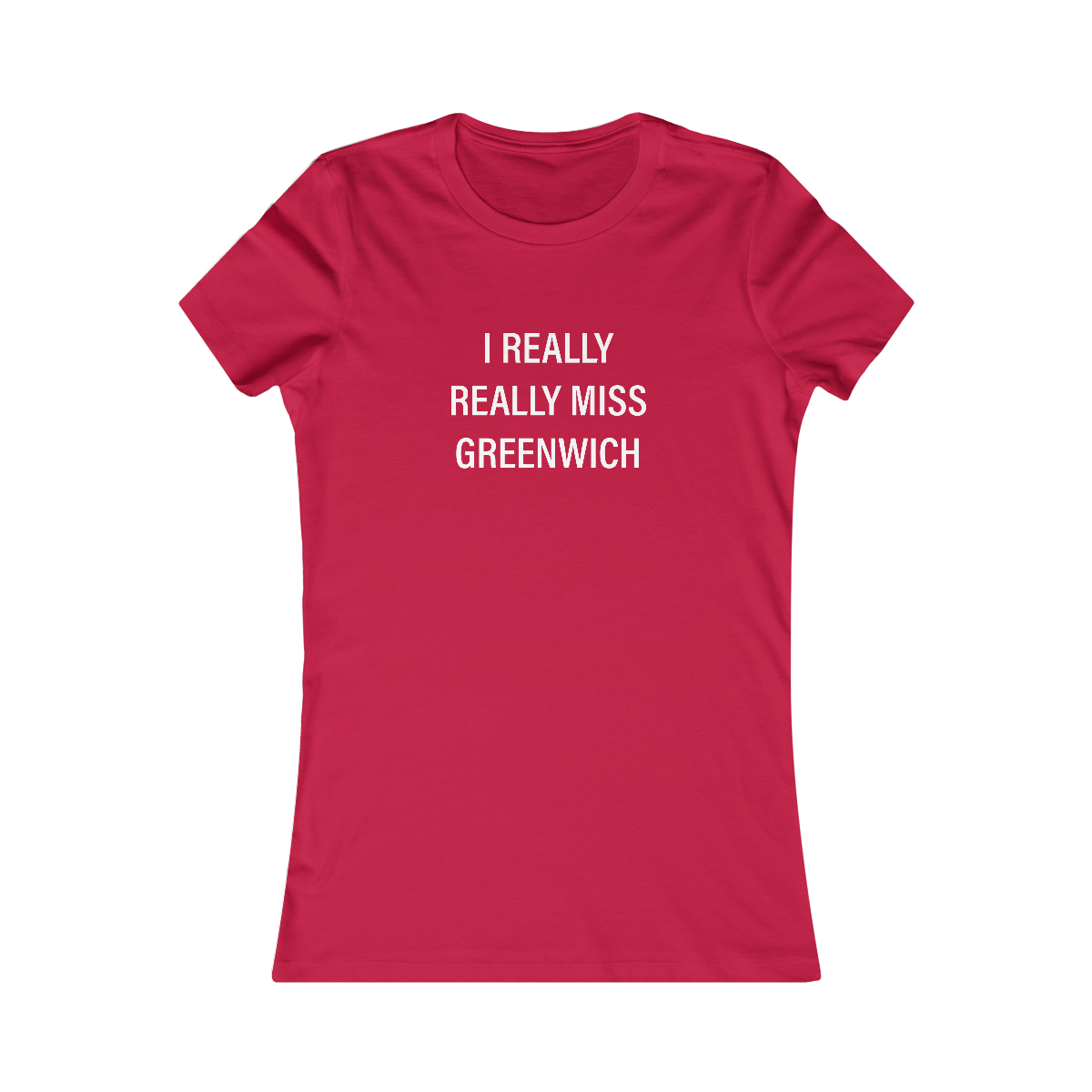 I really really miss greenwich // greenwich ct womens t shirt // finding connecticut 