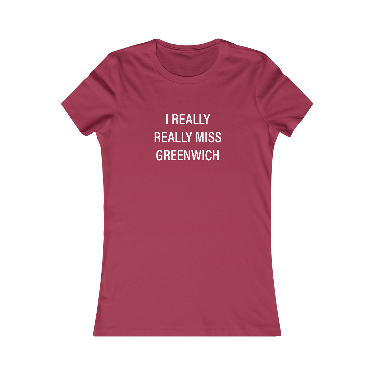 I really really miss greenwich // greenwich ct womens t shirt // finding connecticut 