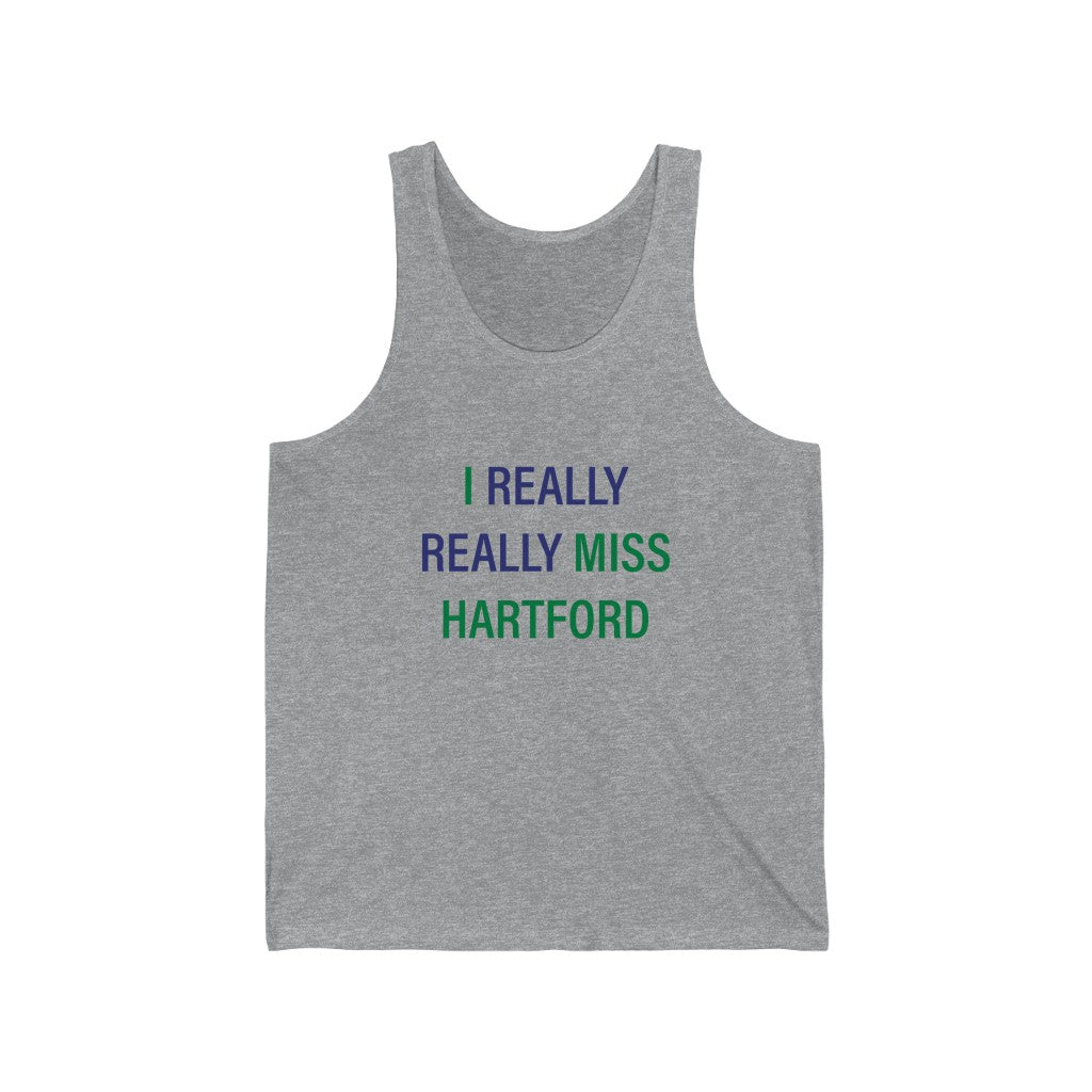 I Really Really Miss Hartford Unisex Jersey Tank   Proceeds of this collection go to help Finding Connecticut’s website and brand. Free USA shipping.  Click here to go back to our home page

I really really miss hartford // hartfod connecticut unisex tank top shirt // finding connecticut