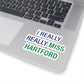 I Really Really Miss Hartford Kiss - Cut Stickers    Proceeds of this collection go to help Finding Connecticut’s website and brand. Free USA shipping.  Click here to go back to our home page

I really really miss hartford // hartford connecticut stickers // finding connecticut 