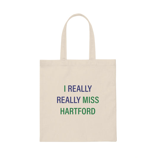 I Really Really Miss Hartford Canvas Tote Bag    Proceeds of this collection go to help Finding Connecticut’s website and brand. Free USA shipping.   Click here to go back to our home page

I really really miss hartford // hartford connecticut tote bag /// finding connecticut
