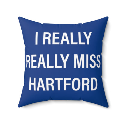 I Really Really Miss Hartford Spun Polyester Square Pillow   Proceeds of this collection go to help Finding Connecticut’s website and brand. Free USA shipping.  Click here to go back to our home page

I really really miss hartford // hartford ct pillow // finding connecticut