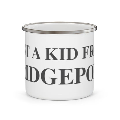 Just a kid from Bridgeport camping mug // bridgeport ct // finding connecticut