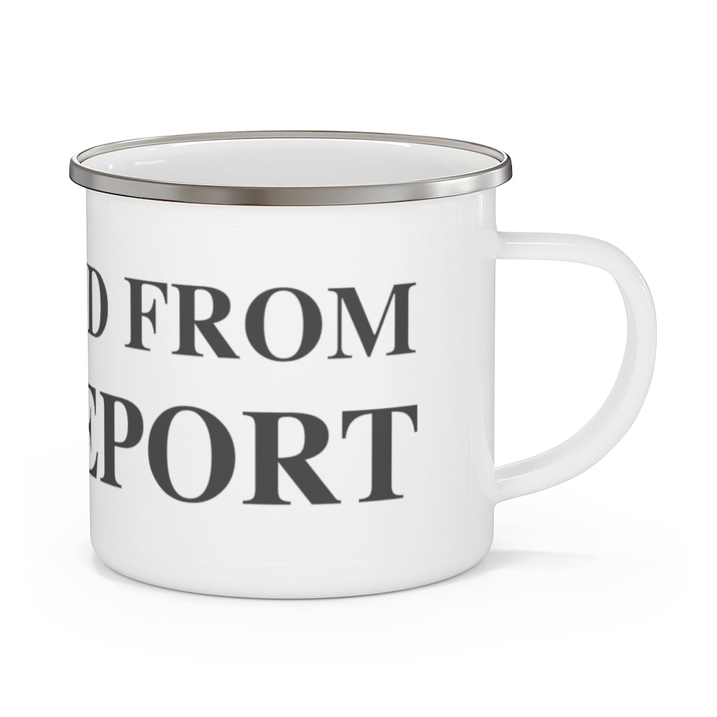 Just a kid from Bridgeport camping mug // bridgeport ct // finding connecticut