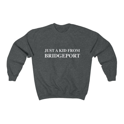 Just a kid from Bridgeport sweatshirt // Bridgeport Connecticut // Finding Connecticut