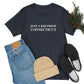 Just a kid from Connecticut / CT t shirt // finding conencticut 
