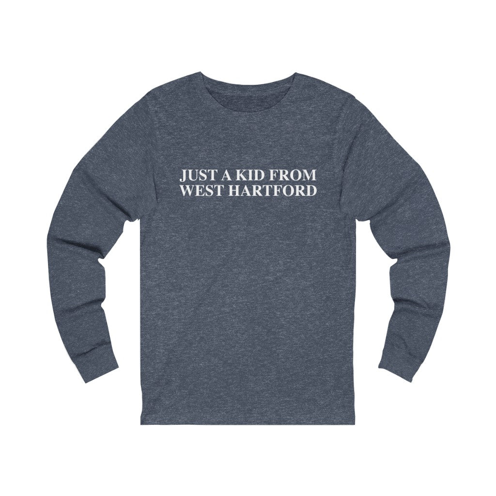 Just a kid from West Hartford long sleeve tees.  West Hartford Connecticut tee shirts, hoodies sweatshirts, mugs, other apparel, home gifts, and souvenirs. Proceeds of this collection go to help Finding Connecticut’s brand. Free USA shipping. 

Just a kid from West Hartford // West Hartford ct long sleeve t shirt // finding connecticut