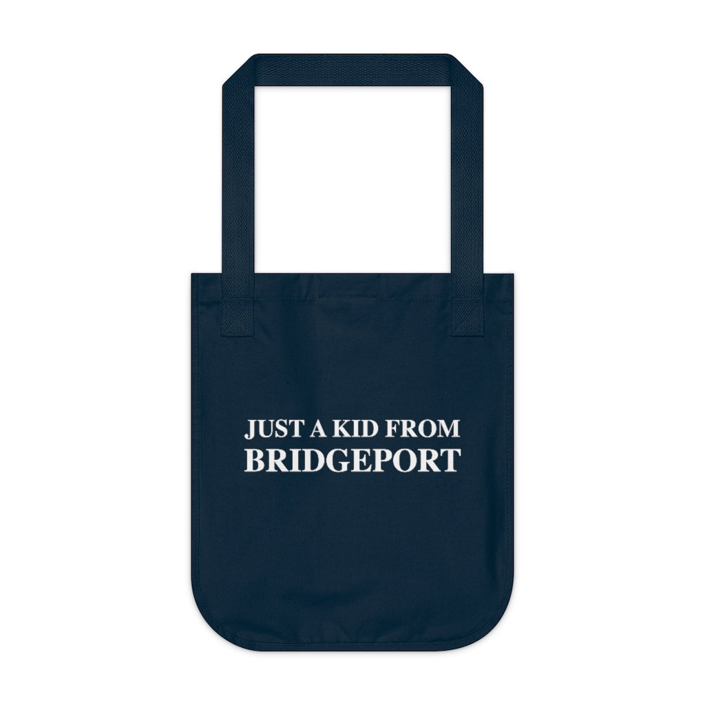 Just a kid from bridgeport tote bag // bridgeport ct /// finding connecticut