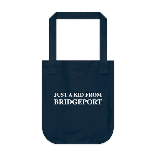 Just a kid from bridgeport tote bag // bridgeport ct /// finding connecticut