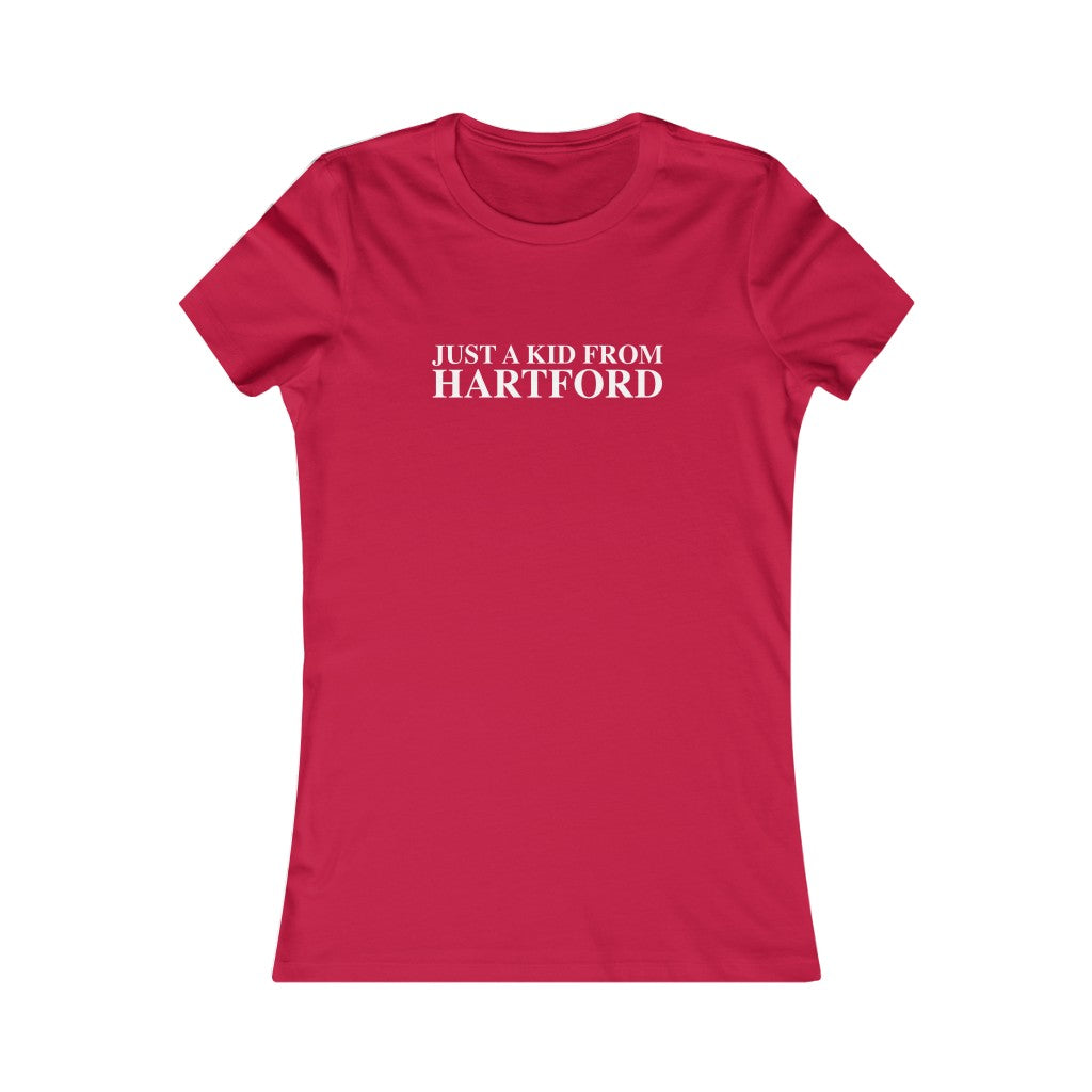 Just a kid from Hartford Women's Favorite Tee  Did you grow up in Hartford, Connecticut? Or know of someone who did? This collection is for someone who has those special Hartford memories.  Proceeds help grow Finding Connecticut's website and brand.   Click here to go back to our home page. 

Just a kid from hartford // hartford ct womesn t shirt // finding connecticut