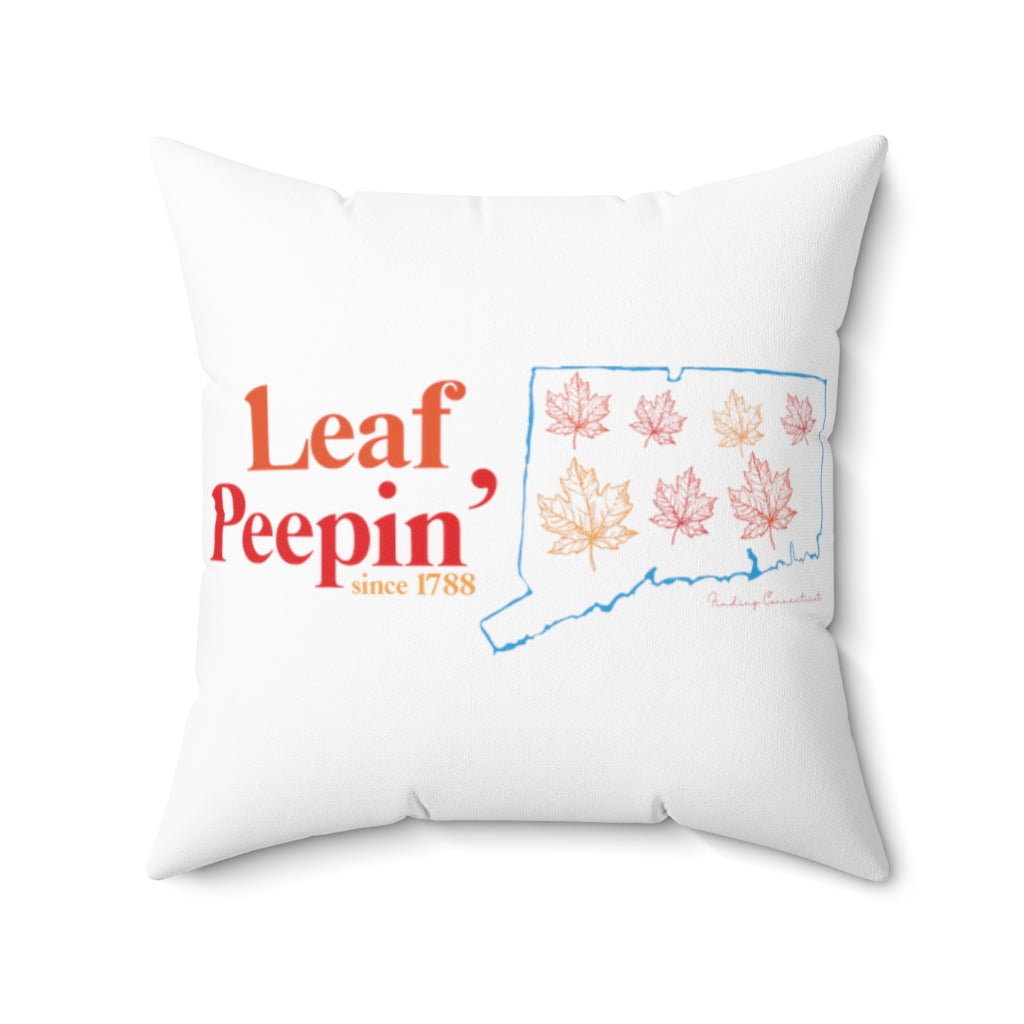 Leaf Peepin' Connecticut   Show your love for the fall season with this Leaf Peepin' Connecticut collection. From the traveler to the local, this collection is inspired for anyone who loves the crisp air and colorful autumn season. Proceeds of this collection go to help grow Finding Connecticut and Finding New England's brand. 

Leaf Peepin Connecticut // connecticut pillow // finding connecticut