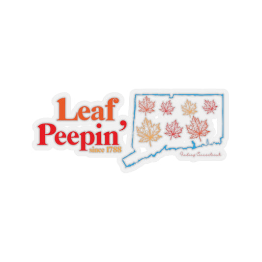 Leaf Peepin' Connecticut   Show your love for the fall season with this Leaf Peepin' Connecticut collection. From the traveler to the local, this collection is inspired for anyone who loves the crisp air and colorful autumn season. Proceeds of this collection go to help grow Finding Connecticut and Finding New England's brand. 

Leaf Peepin connecticut // connecticut fall stickers // finding connecticut
