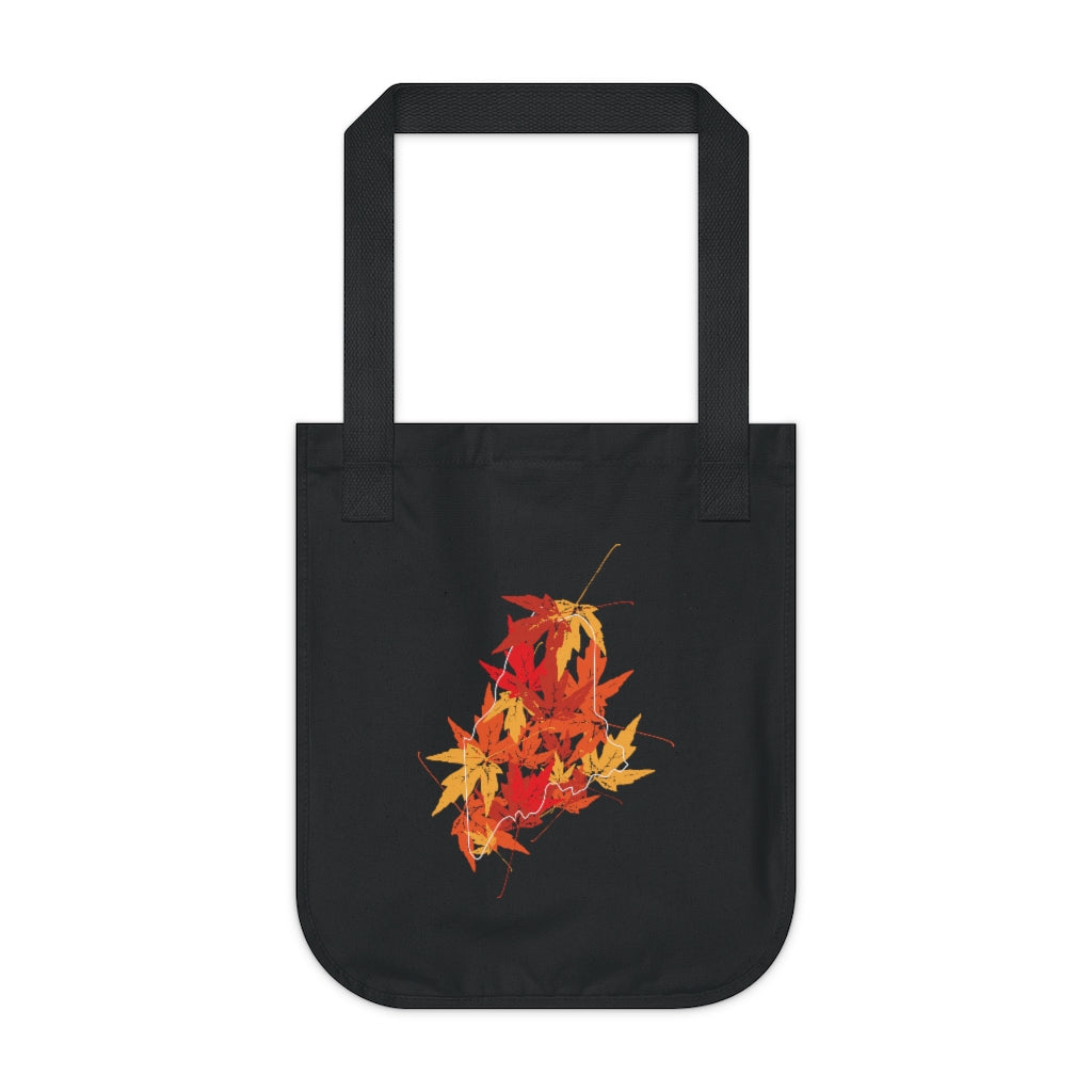 Maine leaves tote bag // maine gifts and merch // finding connecticut 