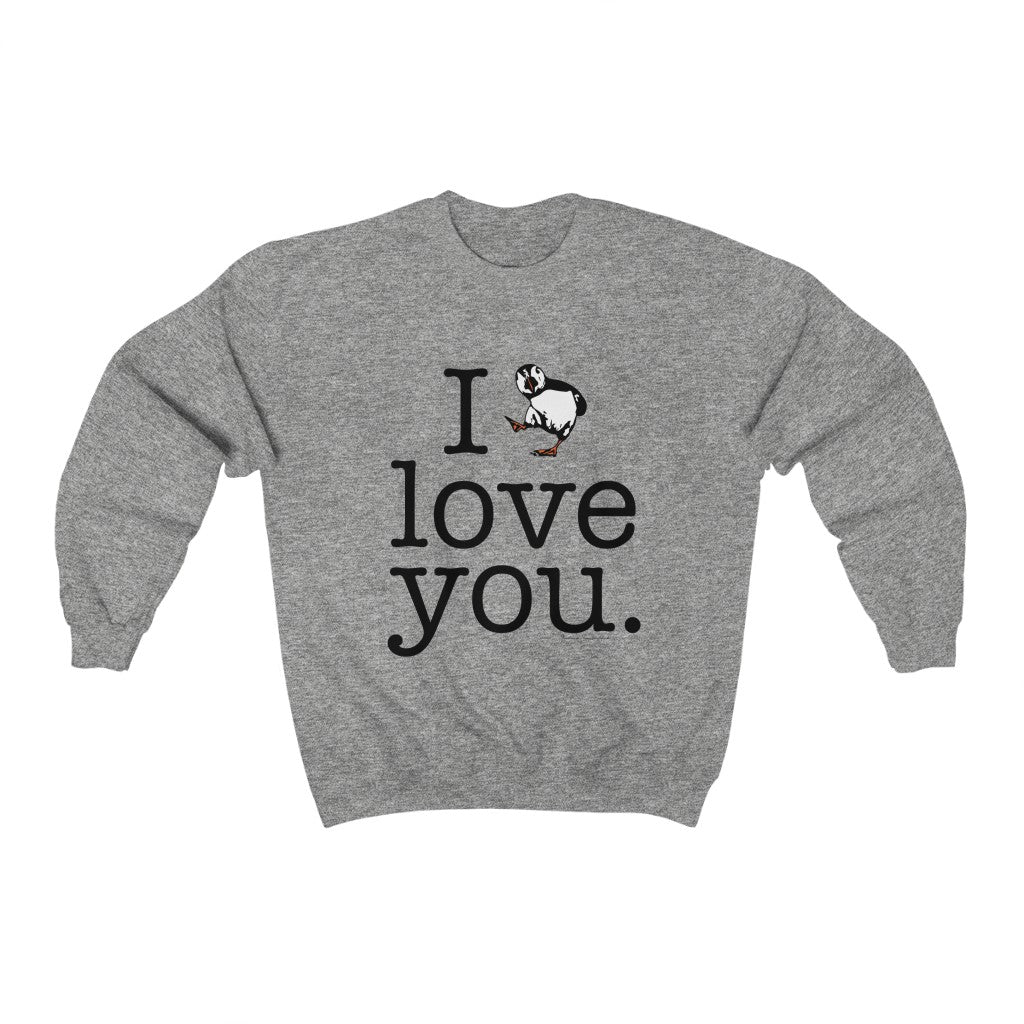 Puffin Sweatshirts 

I Puffin Love you. Do you love Atlantic Puffin’s? We have plenty Puffin products including tee shirts, sweatshirts, mugs, greeting cards, home decor, and more! Free USA shipping on all products. 