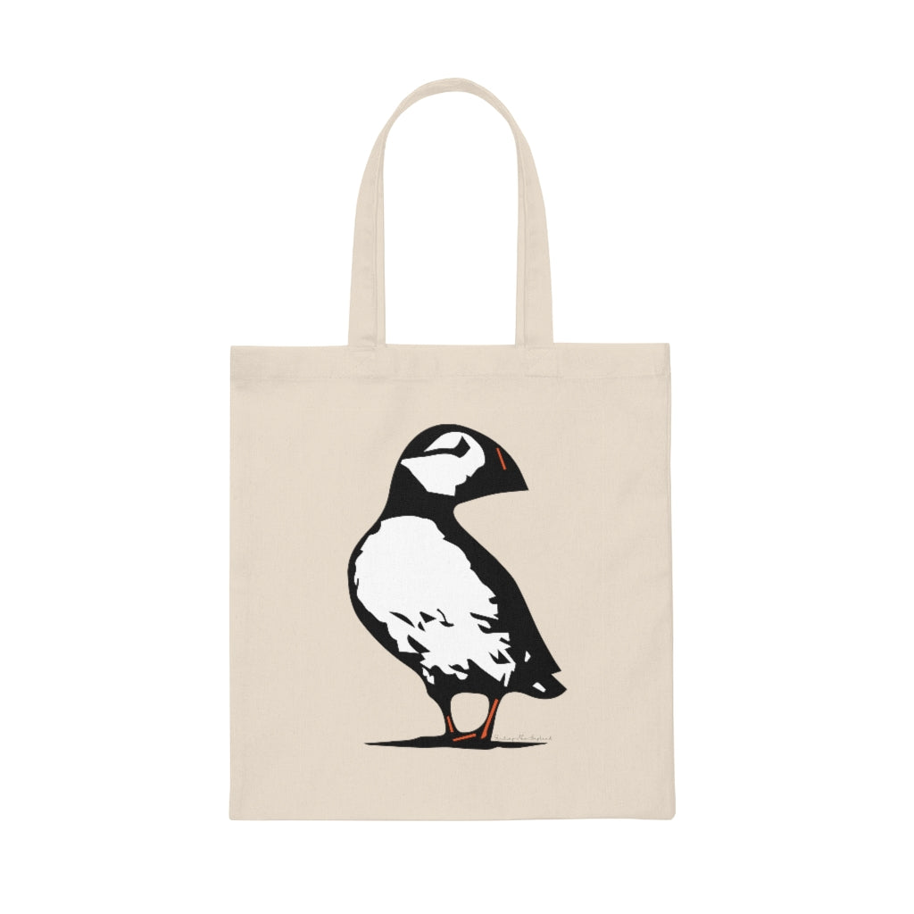 Puffin canvas tote bag 

Puffin Looking Back. Do you love Atlantic Puffin’s? We have plenty Puffin products including tee shirts, sweatshirts, mugs, greeting cards, home decor, and more! Free USA shipping on all products. 