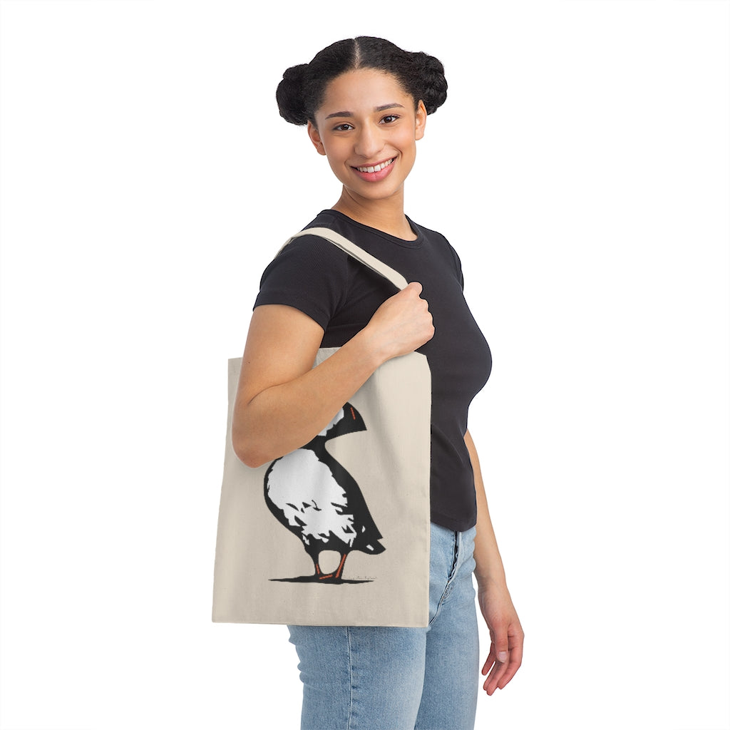 Puffin canvas tote bag 

Puffin Looking Back. Do you love Atlantic Puffin’s? We have plenty Puffin products including tee shirts, sweatshirts, mugs, greeting cards, home decor, and more! Free USA shipping on all products. 