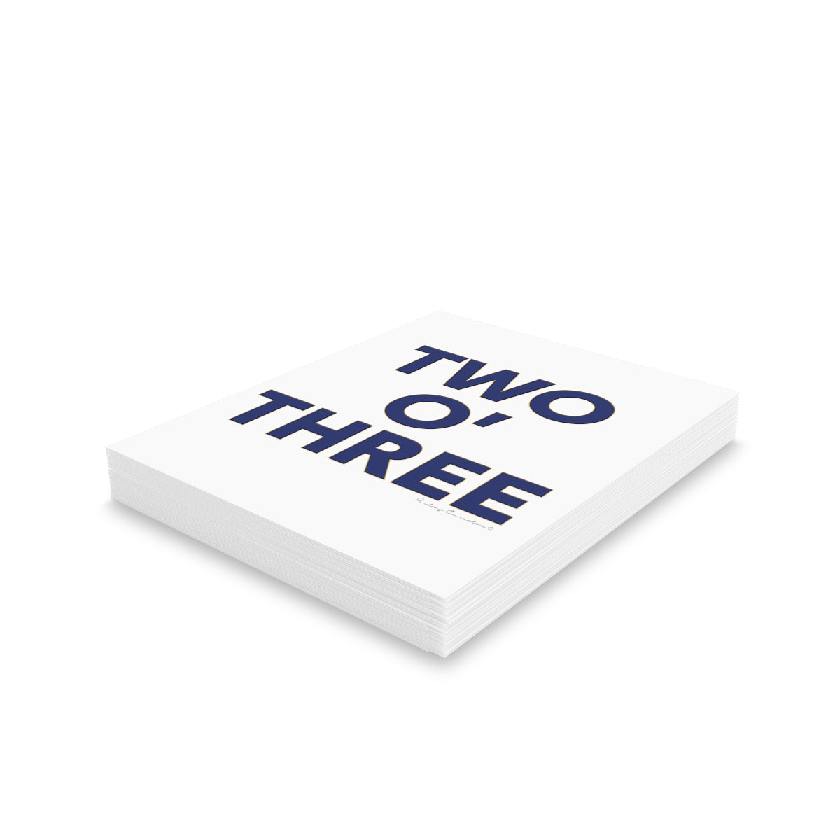 Two O' Three Greeting Cards (8, 16, and 24 pcs)