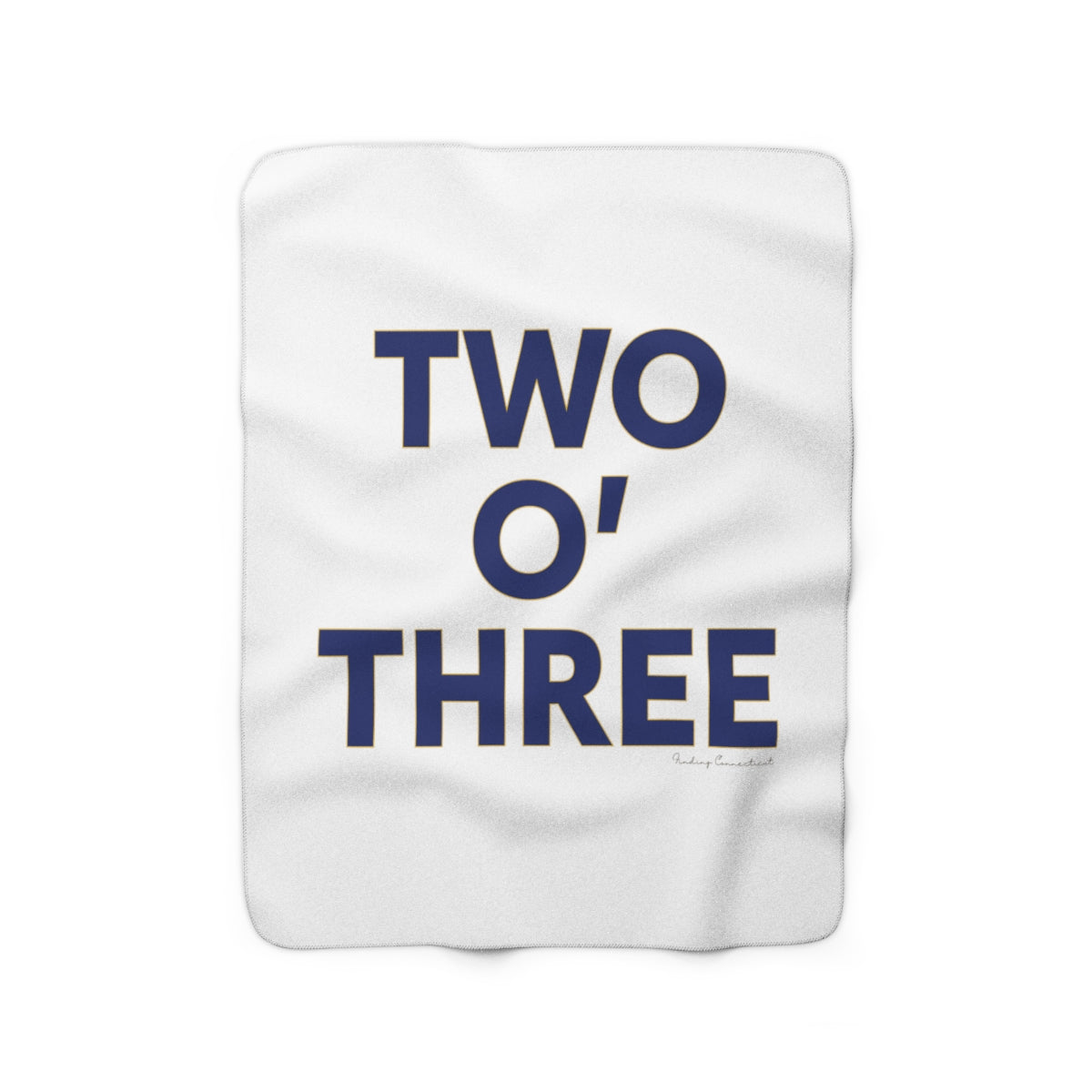 Two oh three / Two O' three / 203 fleece blanket  // Connecticut by finding Connecticut   