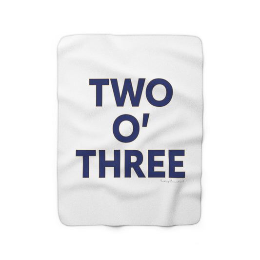 Two oh three / Two O' three / 203 fleece blanket  // Connecticut by finding Connecticut   