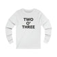 two oh three / 203 / ct / connecticut long sleeve tee shirt