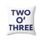 two oh three / ct / connecticut / 203 pillow and home decor 