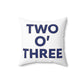 Two oh three / Two O' three / 203 pillow  // Connecticut by finding Connecticut   