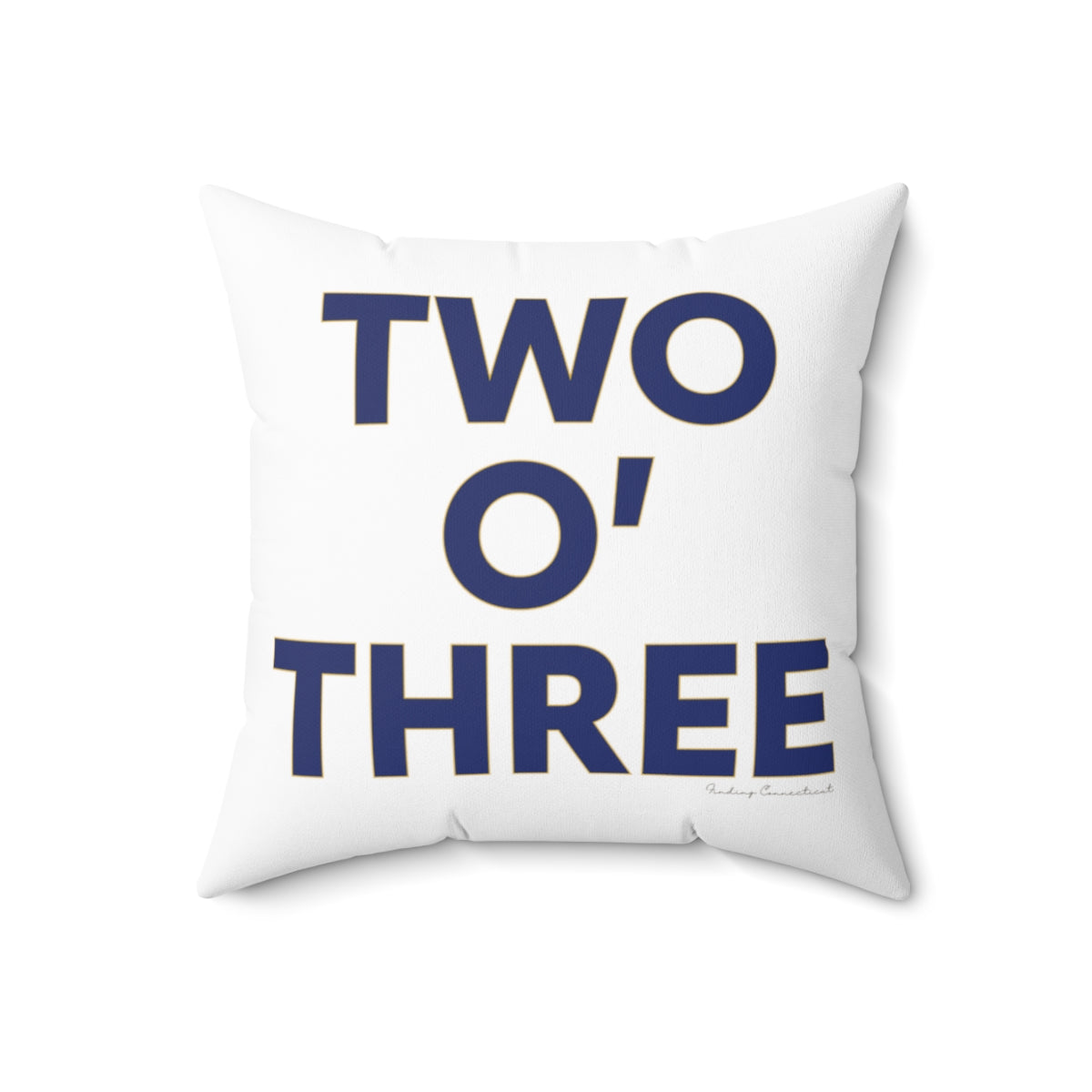 Two oh three / Two O' three / 203 pillow  // Connecticut by finding Connecticut   