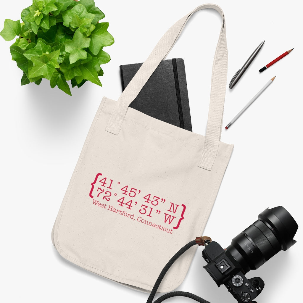 West Hartford Coordinates reusable tote bags.  West Hartford Connecticut tee shirts, hoodies sweatshirts, mugs, other apparel, home gifts, and souvenirs. Proceeds of this collection go to help Finding Connecticut’s brand. Free USA shipping. 

West Hartford Coordinates // West Hartford connecticut tote bag // finding connecticut 