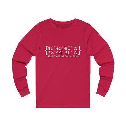 West Hartford Coordinates long sleeve tee shirts.  West Hartford Connecticut tee shirts, hoodies sweatshirts, mugs, other apparel, home gifts, and souvenirs. Proceeds of this collection go to help Finding Connecticut’s brand. Free USA shipping. 

West Hartford Coordinates  // West hartford ct long sleve t shirt // finding connecticut 