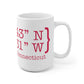 West Hartford Coordinates mugs.  West Hartford Connecticut tee shirts, hoodies sweatshirts, mugs, other apparel, home gifts, and souvenirs. Proceeds of this collection go to help Finding Connecticut’s brand. Free USA shipping. 
West Hartford Coordinates // west hartford connecticut  mugs // finding connecticut 