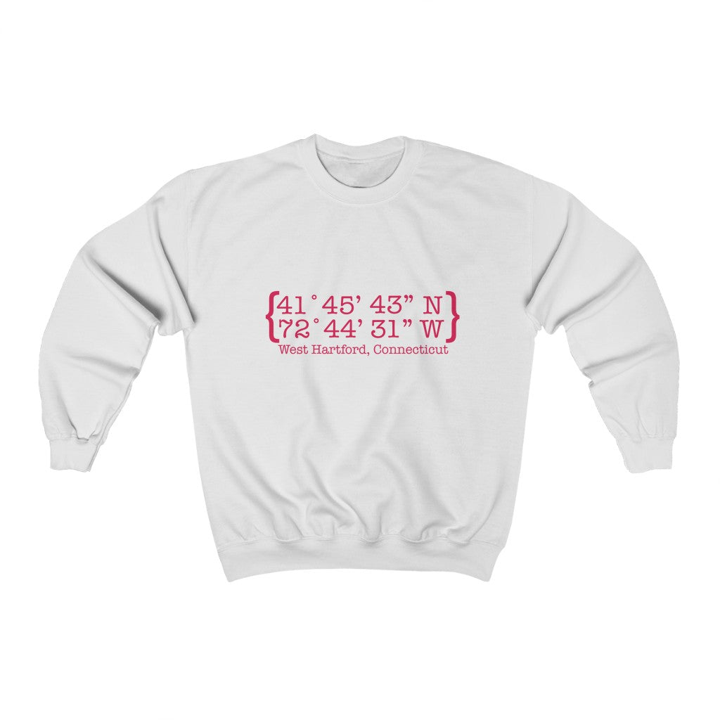 West Hartford Coordinates sweatshirt.  West Hartford Connecticut tee shirts, hoodies sweatshirts, mugs, other apparel, home gifts, and souvenirs. Proceeds of this collection go to help Finding Connecticut’s brand. Free USA shipping. 

West Hartford Coordinates // west hartford connecticut sweatshirt // finding connecticut 