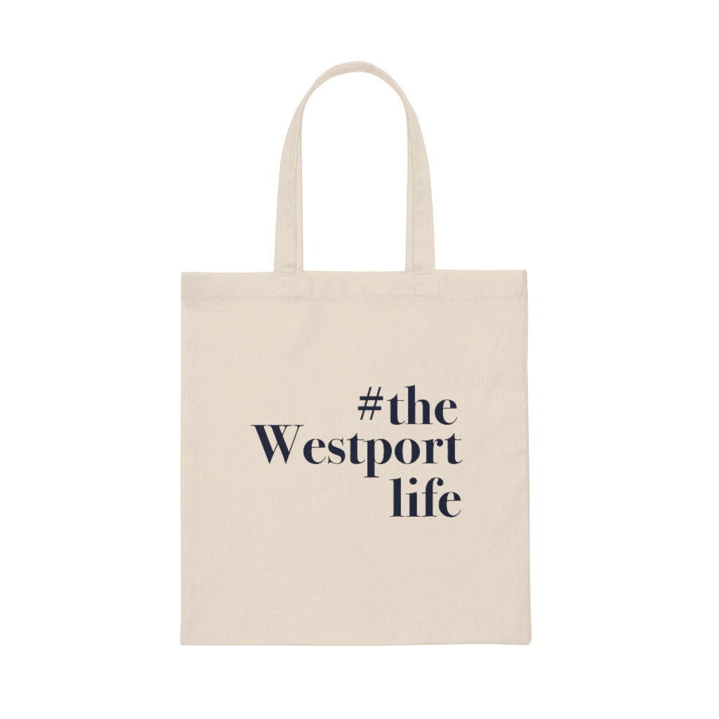 #thewestportlife Canvas Tote Bag  Do you live the #thewestportlife? Living the #thewestportlife is a lifestyle and proudly show it off the world that your beach of choice is Compo Beach and you support the local lifestyle.  Free USA shipping on all products.  Proceeds of this collection goes to help grow Finding Westport and Finding Connecticut’s brand.

Westport connecticut tote bag 