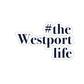  #thewestportlife Kiss-Cut Stickers   Do you live the #thewestportlife? Living the #thewestportlife is a lifestyle and proudly show it off the world that your beach of choice is Compo Beach and you support the local lifestyle.  Free USA shipping on all products.  Proceeds of this collection goes to help grow Finding Westport and Finding Connecticut’s brand.