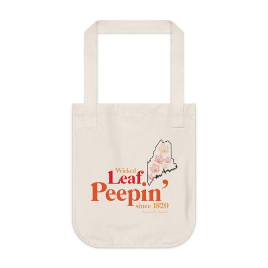 Wicked leaf peepin Maine tote bag // Maine gifts and merch 