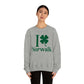 I Clover Norwalk (Green)  Unisex Heavy Blend™ Crewneck Sweatshirt