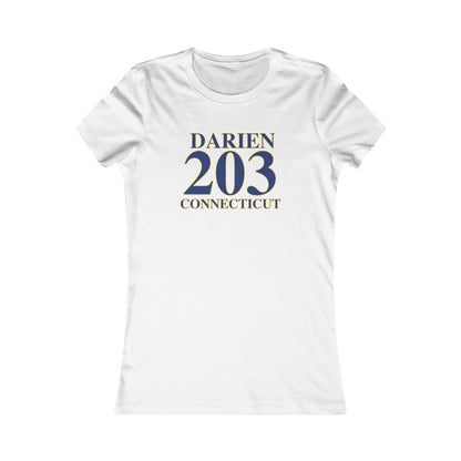 darien 203 conneticut women's tee shirt