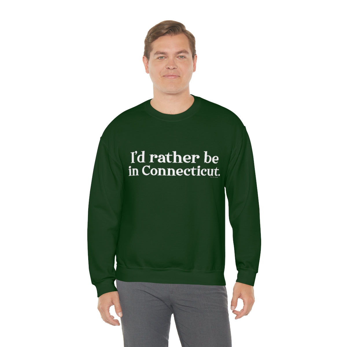 I'd rather be in Connecticut. Unisex Heavy Blend™ Crewneck Sweatshirt