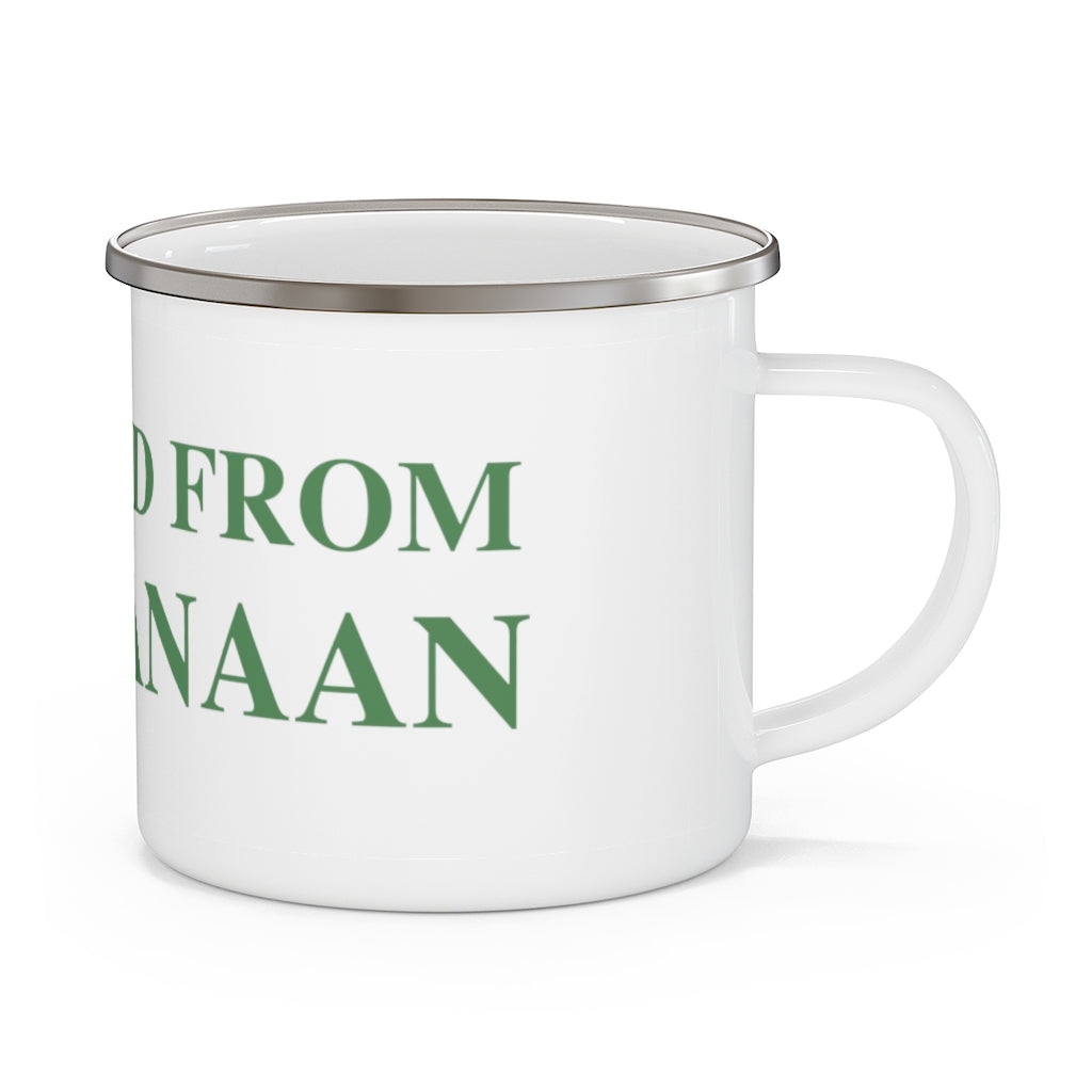  Just a kid from New Canaan Enamel Camping Mug   Are you proud to be from New Canaan?  Show the world where you're from New Canaan! Represent New Canaan with this collection!   Proceeds from this collection help grow Finding New Canaan and Finding Connecticut websites and brands. 