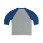 I Clover New Haven Unisex 3\4 Sleeve Baseball T-Shirt