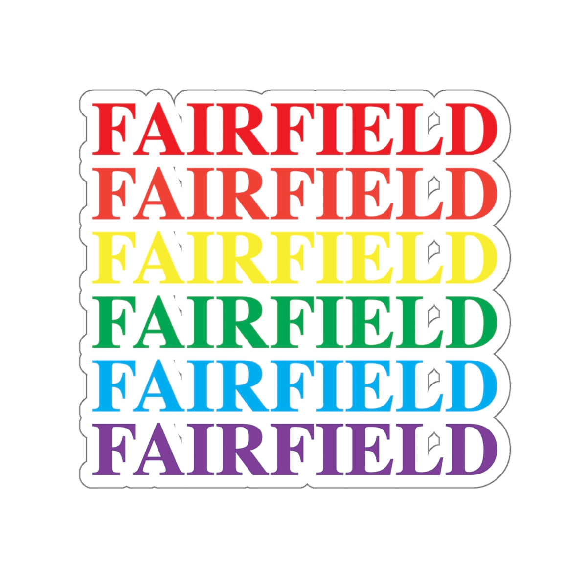 fairfield pirde stickers