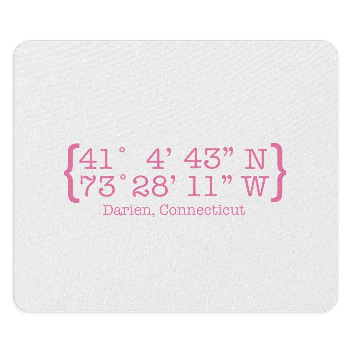 darien ct / connecticut mouse pad 