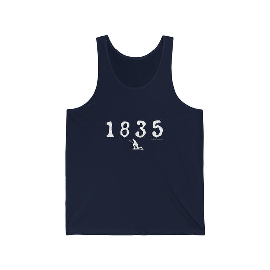 1835 Westport - White  Unisex Jersey Tank